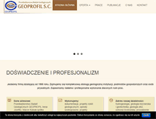 Tablet Screenshot of geoprofil.pl